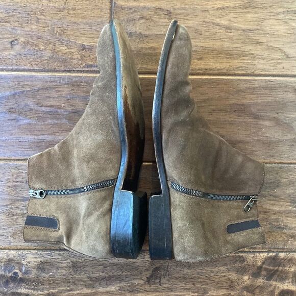 Donald J Pliner Men Ankle Boots Chelsea Size 13M Brown Suede Leather Zipper main image 10